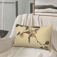 thumbnail image 5 of Uemuo Vintage Bird Print Throw Pillow Case – Cozy & Soft Cushion Cover, Hypoallergenic Pillow Case for Sleeping, Perfect for Women with Envelope Closure-20"x30", 5 of 6