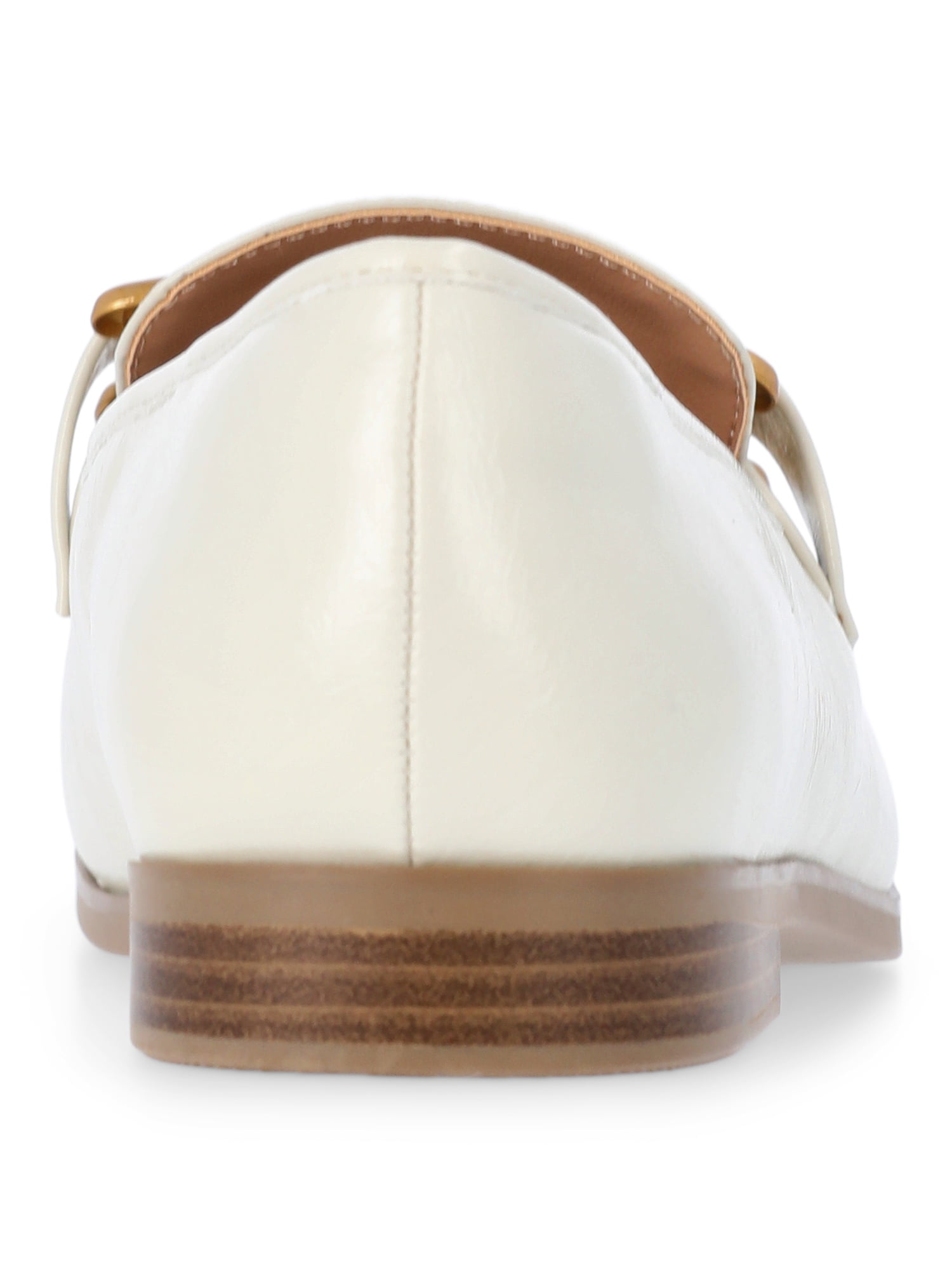 Time and Tru Women's Faux Leather Buckle Loafers