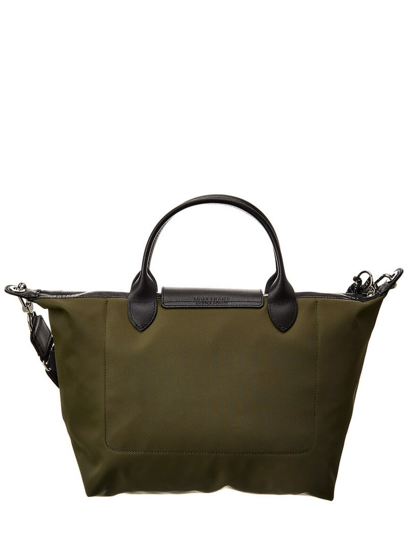 Longchamp Le Pliage Energy Canvas Shoulder Bag, NS, Green