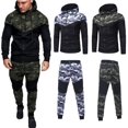 thumbnail image 3 of Men's Athletic Tracksuit Sets Full Zip Gradient Jogging Sweatsuits Activewear Top, 3 of 5