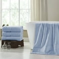 thumbnail image 2 of Modern Threads Spunloft™Adult Bath Sheet Set, 35" x 66", 100% Cotton 4 Pack, Blue, 2 of 3