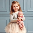 thumbnail image 2 of LullaBaby – Muñeca bebé realista de 14 pulgadas – Tono de piel claro y ojos grises – Cuerpo suave y conjunto extraíble – Gorro rosa y accesorio para chupete – Juguetes para niños de 2 años en adelante, 2 of 5