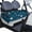 Flowers-90, variant on Refined Flowers Golf Cart Seat Cover 51"x31" Front Bench Towel Style Cover Golf Cart Seat Protector Microfiber Made