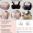 thumbnail image 7 of BIMEI Women Mastectomy Bra Breast Prosthesis with Pockets Wirefree Comfort Plus Size Everyday Bra 2442,Black,48, 7 of 7