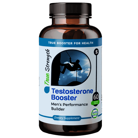 TrueMed Testosterone Booster for Men with Stinging Nettle Root – Energy, Stamina, Vitality – 60 Capsules