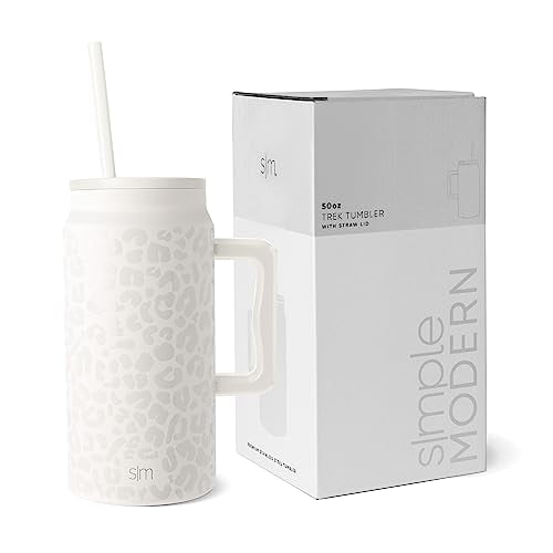 Taza Simple Modern Trek de 1,5 litros con asa y tapa con pajita
