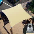 thumbnail image 3 of ColourTree Super Ring Rectangle&nbsp;Sun Shade Sail With 10 Inch Hardware Kit + Cables, Commercial Grade UPF50 Canopy, Reinforced Corners & Edges, 260 GSM Fabric Heavy Duty, 3 of 9