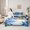 Blue White, variant on jejeloiu Chic Christmas Tree Twin Bedding Sets 7-Piece,Marry Xmas Bedding Comforter Set,Happy New Year Sheet Sets For Girls Boys,Microfiber Bedroom Decor Reversible