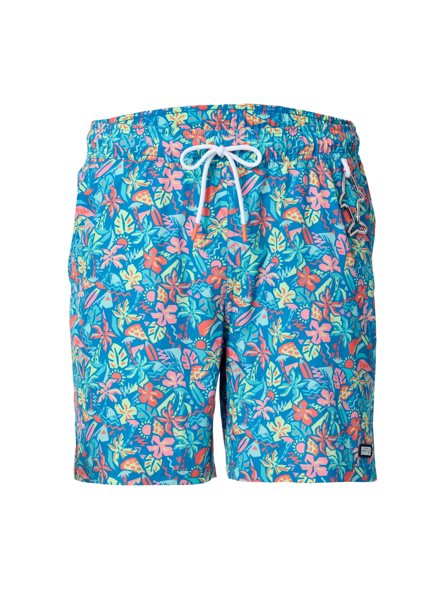 Rugged Shark Mens & Big Mens Swim Trunks, 7" Inseam, Sizes S-3XL