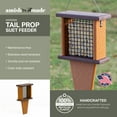 thumbnail image 4 of Outdoor Leisure Products Traditional Plastic Bird Feeder with Tail Prop in Brown, 4 of 7