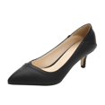 thumbnail image 2 of AUDeals Women's Kitten Heel Pumps, Lovely Slip On Dress Shoes with Pointed Toe Comfort for Bridal, Work and Wedding Wear (Black, 7), 2 of 4