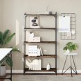 thumbnail image 1 of vidaXL Bookcase 5-Tier Smoked Oak 80x30x154 cm Engineered Wood, 1 of 5