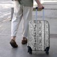 thumbnail image 3 of Black Geometric Triangle Diamond Pattern Luggage Cover Fashion Suitcase Cover Baggage Covers Fit 25-28 Inch Luggage (Go Travel), 3 of 5