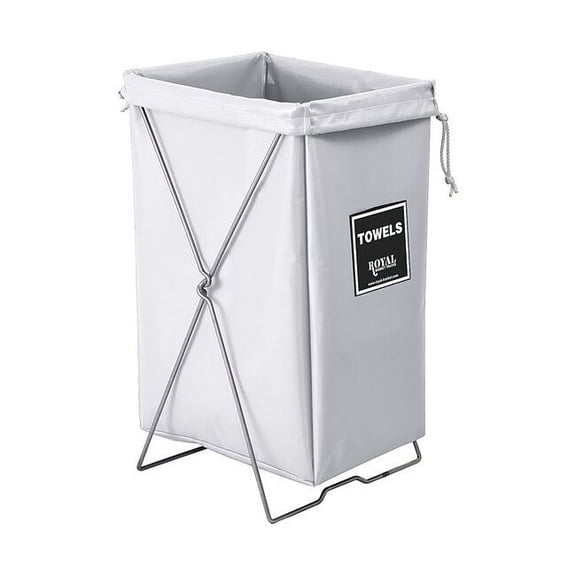 Royal Basket Trucks Steel/Vinyl Towel Hamper Kit White G00-WWX-THK