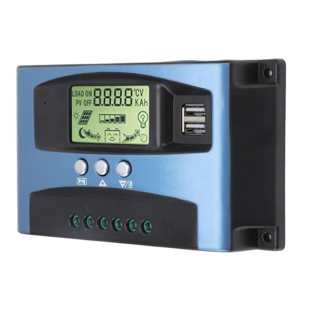 Contrôleur de Charge Solaire, MPPT, 12V 24V, Affichage LCD, Double Port USB, Contrôleur Solaire, Protection Multiple, Algorithme de Suivi Multiple
