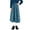 #9Sky Blue, variant on Byworldtasic Women's Embroidered Floral Corduroy Skirt High Waist Maxi Skirts A-Line Casual Long Skirt