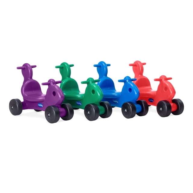 CarePlay Squirrel Jouet à Chevaucher, Multipack de 4 Pcs, Rouge/bleu/vert/violet