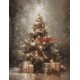 thumbnail image 1 of Pósteres artísticos de pared de Papá Noel, pintura en lienzo, Vintage, vacaciones, Navidad, pino, árbol, muñeco de nieve, invierno, habitación, decoración del hogar, regalo, 1 of 4