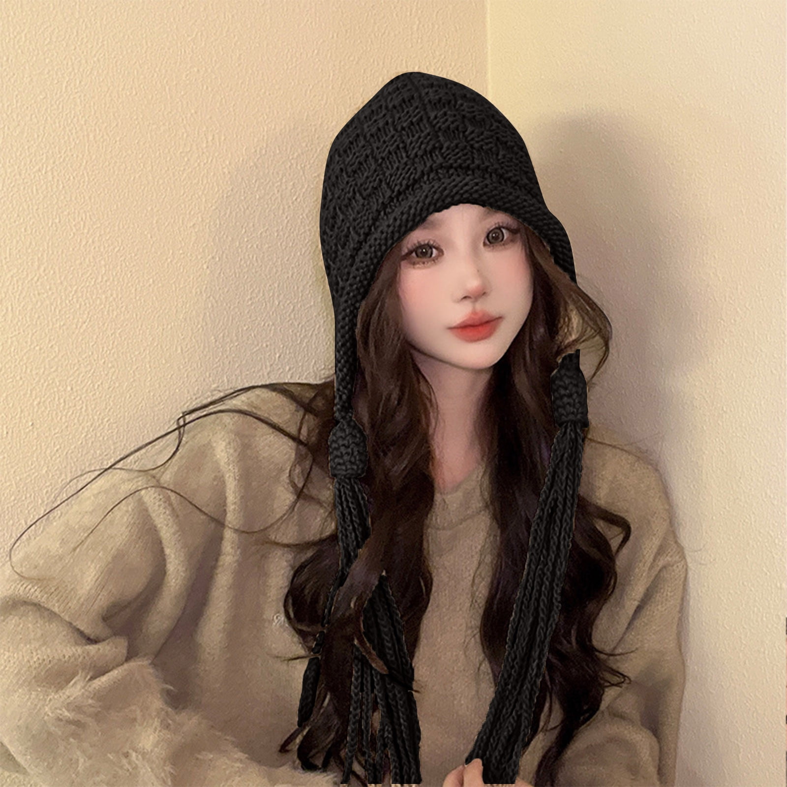 Women Kase Winter Sherpa Beanie Hats Knit Ear Flaps Peruvian Cover Ears Women Kase Winter Sherpa Beanie Hats Knit Ear Flaps Peruvian  main image 2