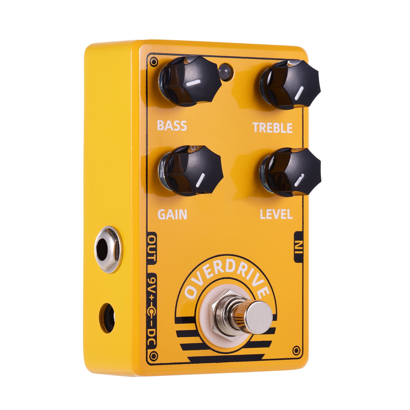 Elowen Effect Pedal Effect D-8 Overdrive Guitar Effect Pedal with Bass Treble Gain Level Controls and True Bypass Design for Electric Guitar