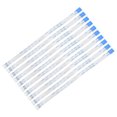 thumbnail image 6 of Uxcell 12pins Flexible Flat Cable FPC FFC B Type Ribbon Cable PE White 10Pcs, 6 of 6