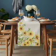 thumbnail image 2 of Yellow Daisy Flowers Table Runner - 36 Inch Long, Kitchen Dining Table Runner Dresser Scarves, Spring Summer Rustic Garden Floral Farmhouse Decor for Coffee Tables Wedding Party Banquet, 2 of 8