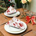thumbnail image 3 of GZHJMY Christmas Gingerbread Cloth Napkins Washable Napkin for Dinner Table Decorative for Home Dinner Restaurant Parties 20 Inch 4 Pack Decorative Washcloths, 3 of 7