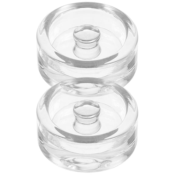 2Pcs Glass Fermentation Weights with Handle Pickle Bottle Glass Weight for Wide Mouth Jar