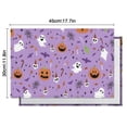 thumbnail image 6 of Purple Halloween Pattern Summer Placemats Table Placemats Set Of 4-Linen Kitchen Washable Placemats Table Mats 11.8"x17.7" Non-Slip Heat Resistant, 6 of 6