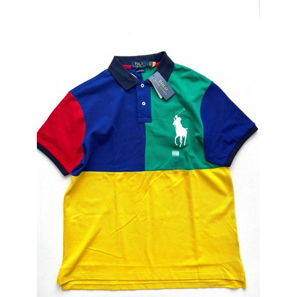 Polo Ralph Lauren Big White Pony Custom Slim Fit Top Multicolor ( L )