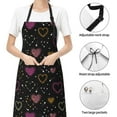 thumbnail image 4 of Kdxio Heart and Stars Apron with Pockets Adjustable Kitchen Aprons for Men Women Waterproof Aprons for Cooking,Drawing,Crafting, Baking Household Cleaning, 4 of 8