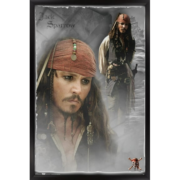 Disney Pirates of the Caribbean: At World's End - Johnny Wall Poster, 14.725" x 22.375", Framed