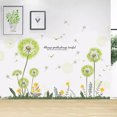 thumbnail image 1 of Adhesivos de pared con diseño floral y diente de león con cita inspiradora, 1 of 3