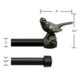 thumbnail image 4 of MERIVILLE 1-Inch Diameter Telescoping Double Window Curtain Rod, Oil-Rubbed Bronze Bird Finials, 48"-84", Oil-Rubbed Bronze Rod, 4 of 5