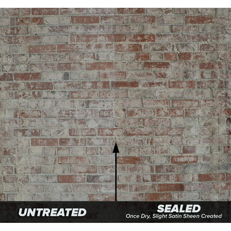 Interior/Exterior Brick Sealer, 1 Gal - Clear, Satin, Acrylic