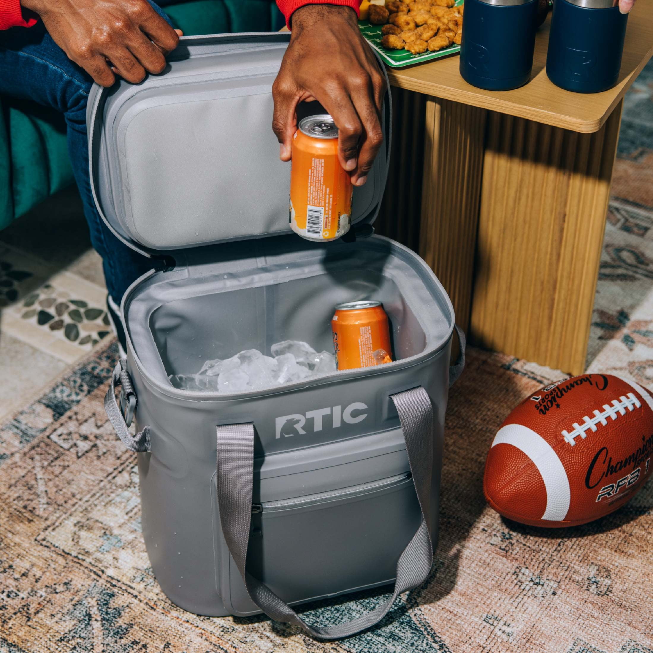 RTIC 20 Can Ultra-Tough Soft Cooler Pro, Leakproof Cooler, Waterproof Zipper, Graphite