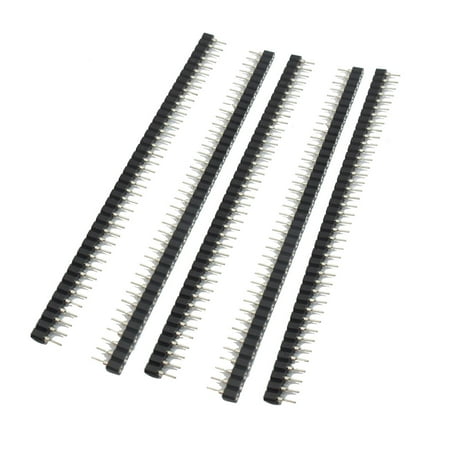 Single Pin Socket - 5 Pcs 1x40 Pins Round Single Row IC Socket Female Pin Header