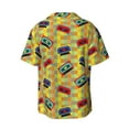 thumbnail image 2 of Haiem 90s Audio Tape Men's Casual Shirts Short Sleeve Button Down Shirts Fashion Textured Summer Beach Shirt-Medium, 2 of 7