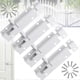 thumbnail image 1 of 4 Pieces Sliding Door Latch, White Latch, Aluminum Alloy Sliding Latch, 3 Inch Sliding Latch with Screws, for Garden, Bathroom, Shed, Garage, 1 of 5