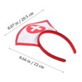 thumbnail image 4 of 1 juego de 3 accesorios de cosplay de Halloween, kit de accesorios de enfermera, estetoscopio (rojo y blanco), 4 of 7