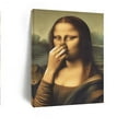 thumbnail image 5 of Funny Mona Lisa Parody Canvas Art - Wooden Framed Bathroom Wall Decor, Perfect Holiday Gift for Everyone, Easy to Hang,halloween, 5 of 7
