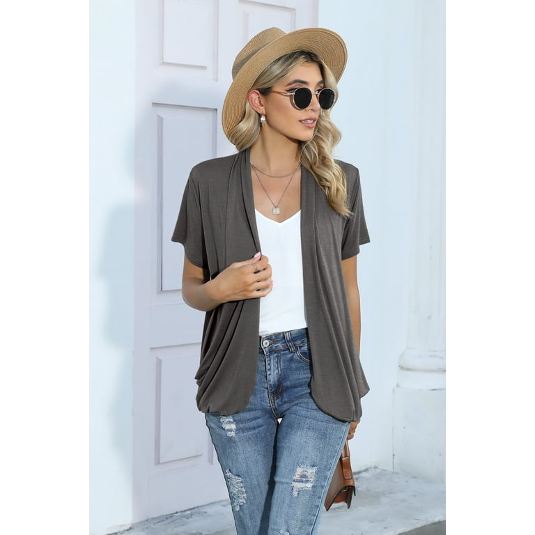 Gray summer cardigan outlet