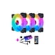 thumbnail image 1 of Ventilador De Chasis Rgb Ajustable Alto Flujo De Aire Ventilador De Refrigeración De Chasis Controlador De Música Control Remoto Cojinete Hidráulico Para Pc Computadora De Escritorio Moyic EL013806-03, 1 of 4