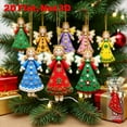 thumbnail image 5 of 16 Pcs Colorful Wooden Angel Ornament,Christmas Decorations Indoor Holiday Tree Decorations with Wings, Hanging Pendants for Home Decor, 5 of 8