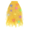 thumbnail image 4 of Jamsmile Women Skirts High Waist Flowy Midi Skirts Tiered Asymmetrical Hem Party Wear A Line Layered Chiffon Skirts, 4 of 4