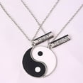 thumbnail image 2 of bestolf 2 Pcs/Set Best Friends Tai Chi Yin Yang Carved Bar Pendant Split Necklace Gift, 2 of 7