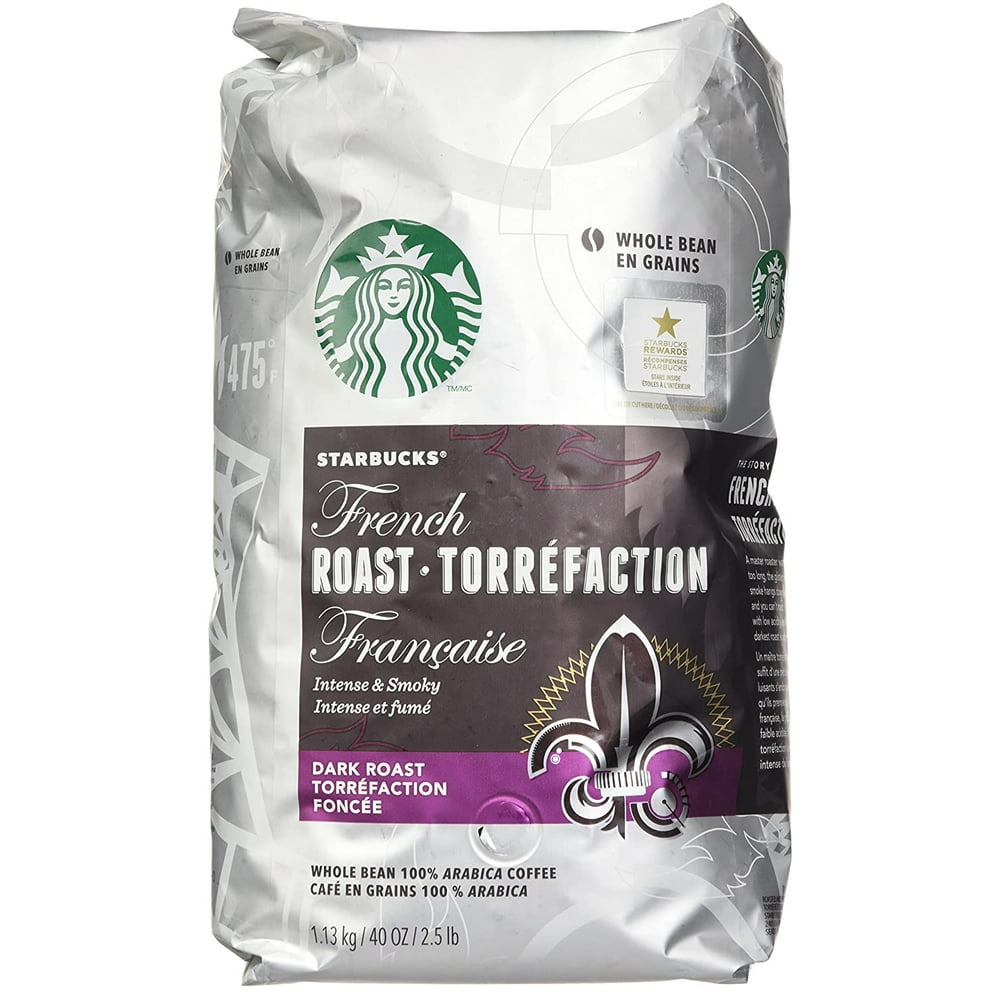 Starbuck's French Roast Whole Bean, 100 Arabica Coffee, Dark Roast