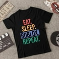 thumbnail image 2 of Unisex Short Sleeves Tee Eat Sleep Roblox Repeat Shirt for Men and Women, up to Size 4XL, 2 of 5