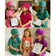 thumbnail image 2 of Bata médica para niños con disfraz de médico ZZIHAN, color morado, de 10 a 12 años, 2 of 7