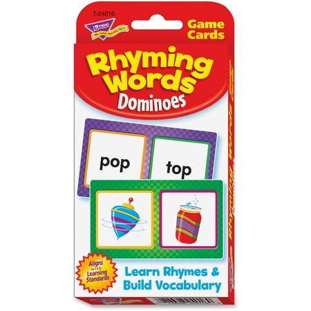 Trend Rhyming Words Dominoes Challenge Cards